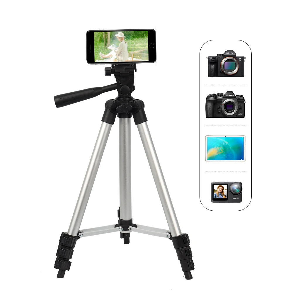 

New Product 3110 Lightweight 65Cm Camera Tripod Stand Camera Selfie Live ring light with Tripod Stand for phone