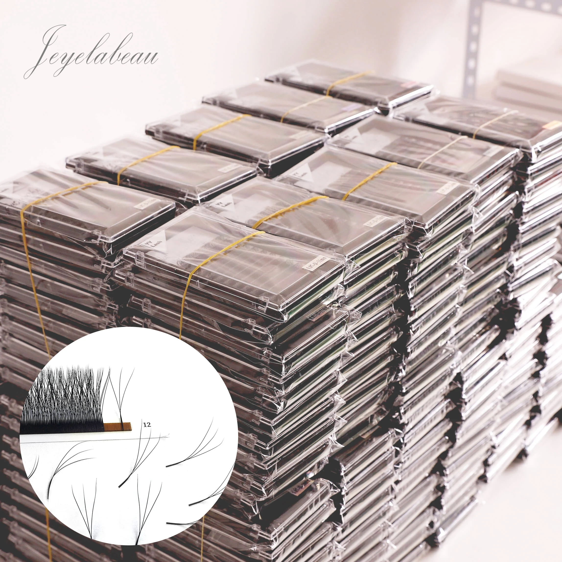 

NEW Product Faux mink eyelash extension eyelash lash W Shape Lashes extensions, Matte black