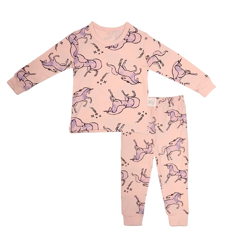 

Organic Cotton Baby Kids Girls Sleepwear Pajamas Romper Clothes Set Wholesale