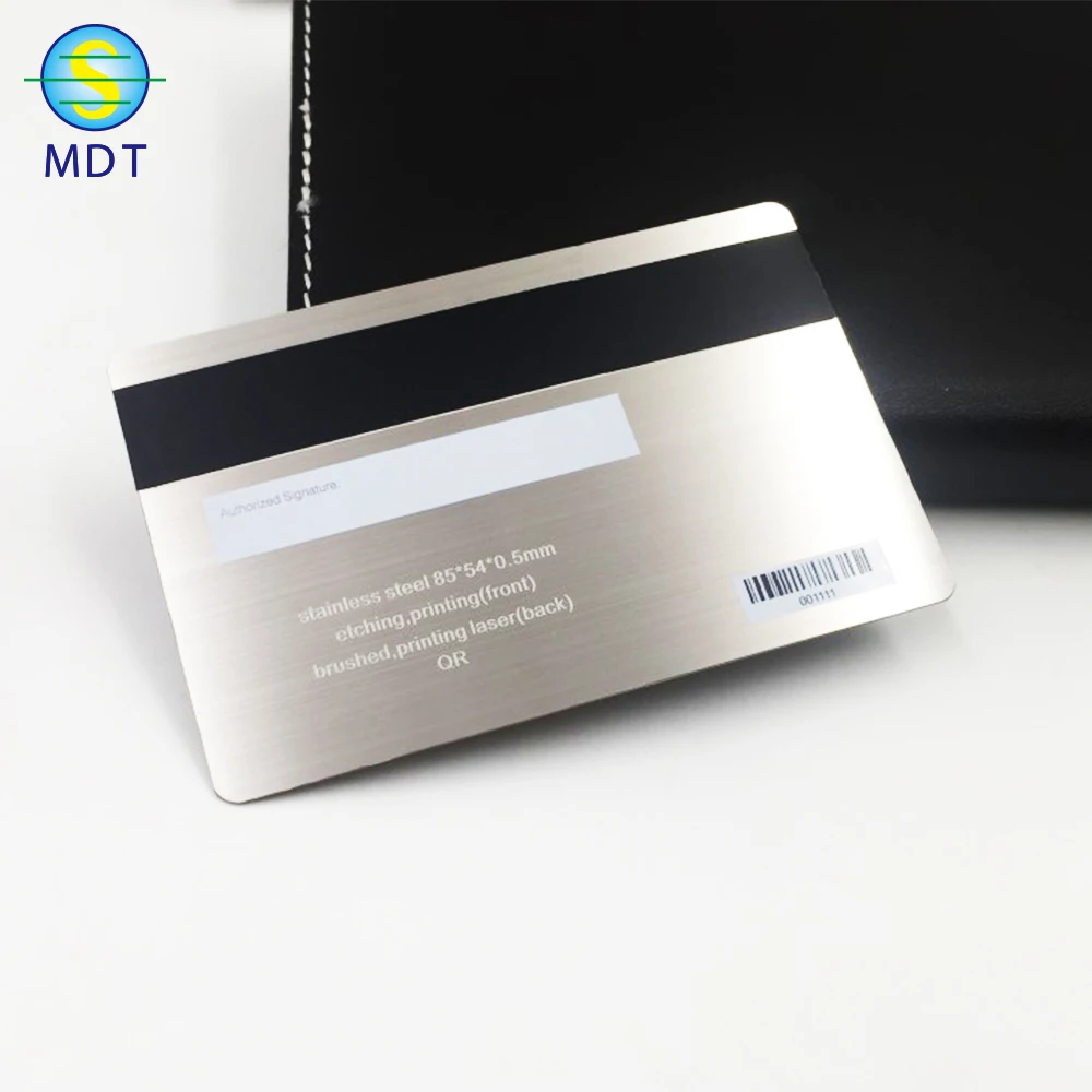 

Mdt O hot sale credit cards size Metal business cards promotion