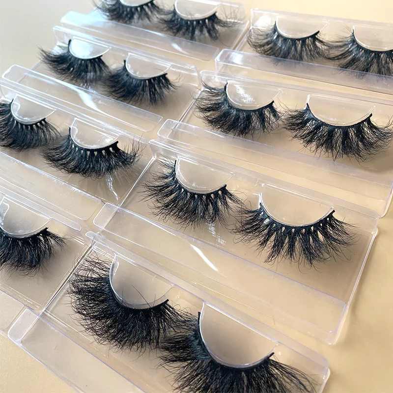 

Wholesale Factory Private Label Super Fluffy 3D Long Lashes New Style 20Mm 22Mm 25Mm 5D Mink Eyelashes, Natural black