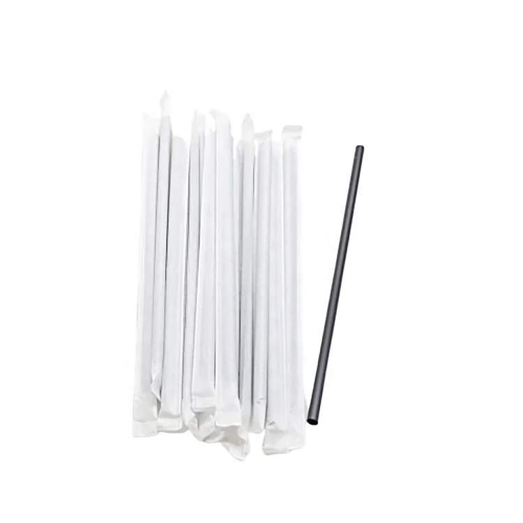 

Enviroment friendly Bio PLA straw with paper wrap, Customized