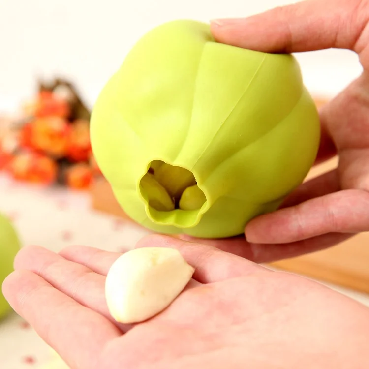 

Silicone Garlic Peeler To Peel The Garlic By Hand To Remove, Green