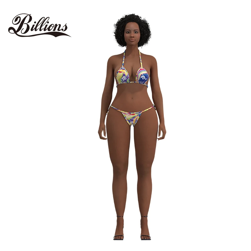 

wholesale custom plus size swimsuit designer string zodiac bikini woman swim wear, Accept custom made color