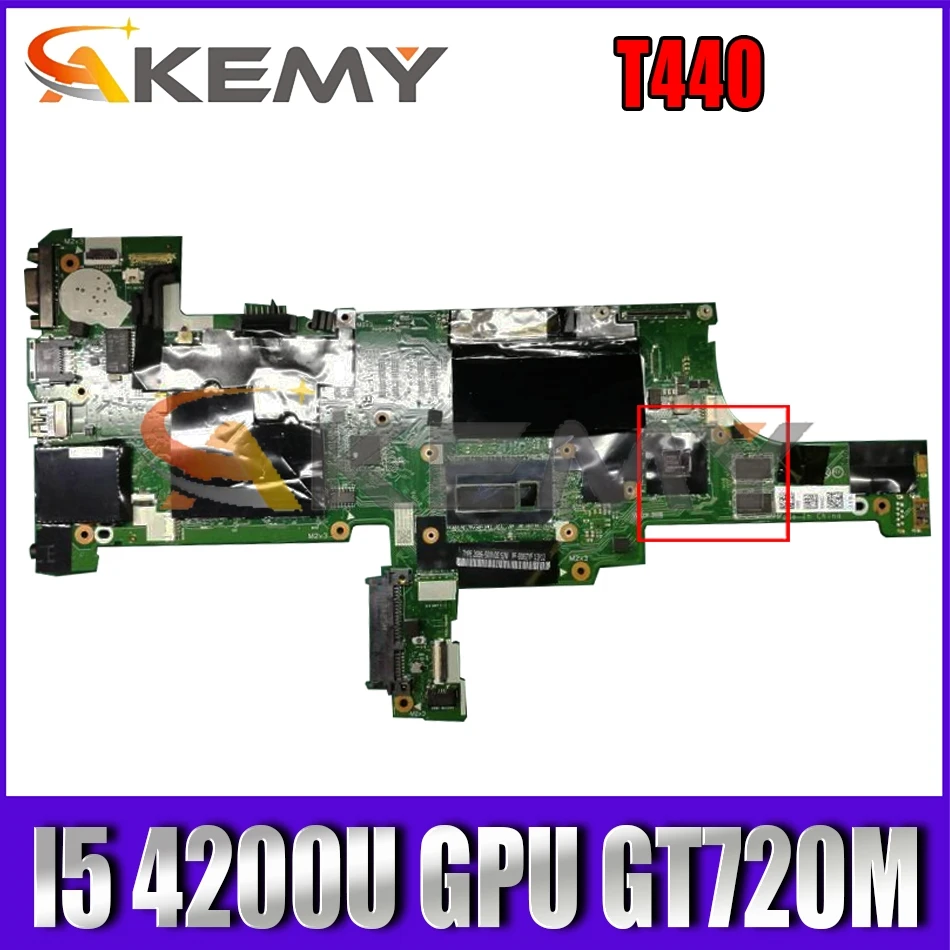 

Akemy FRU 00HW219 04X4036 04X4037 For Thinkpad T440 Laptop Motherboard VIVL0 NM-A101 CPU I5 4200U GPU GT720M 100% Test