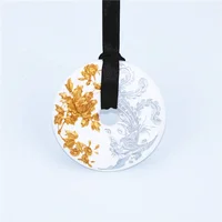 

Chinese Style Hanging Ceramic Aroma Stone Pendent Scented Diffuser Air Freshener