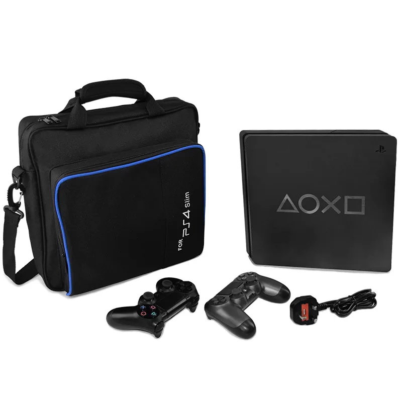 

Reliable Quality Travel Shoulder Bag For Sony Playstation Dualshock 4 pro bag for Sony PS4 slim bag, Black