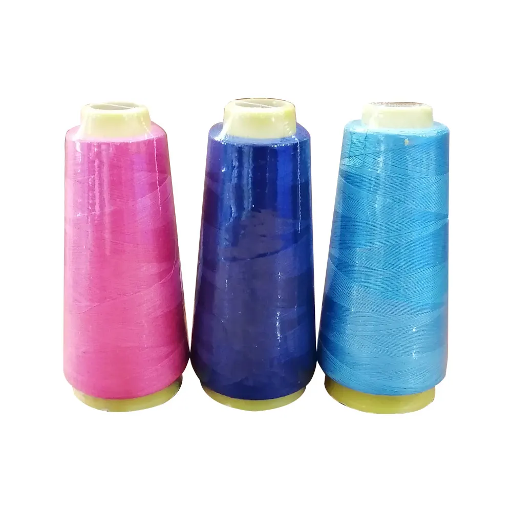 

30S/2 Low Shrinkage 100% spun polyester sewing thread garment accessory, Color card or customed