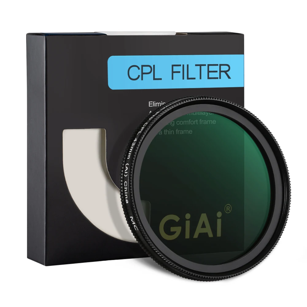 

GiAi 43mm CPL filter 18-layer nano coated Circular Polarizer Filter for camera lens