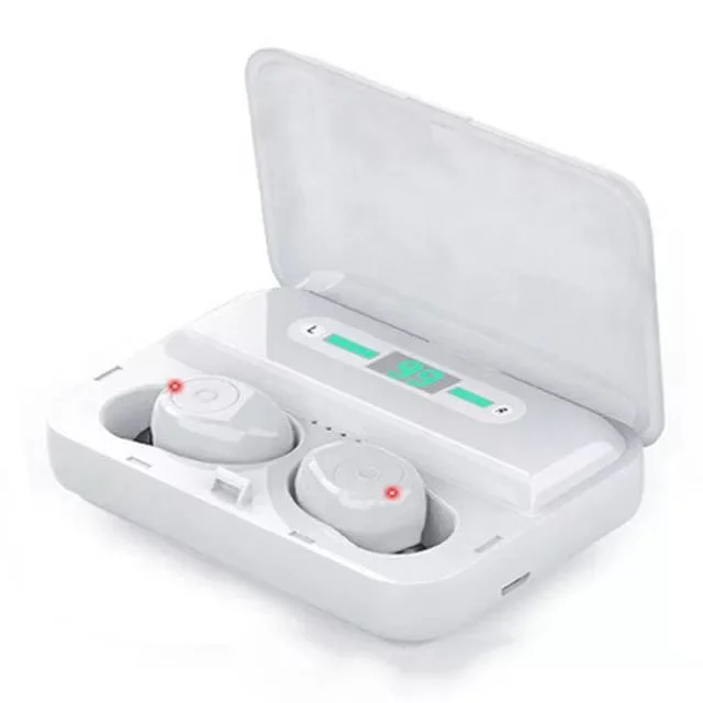 

2022 Popular Mobile LED display Wireless Blue tooth headphone with phone hoder for all mobile phone blue tooth Earphone wireless