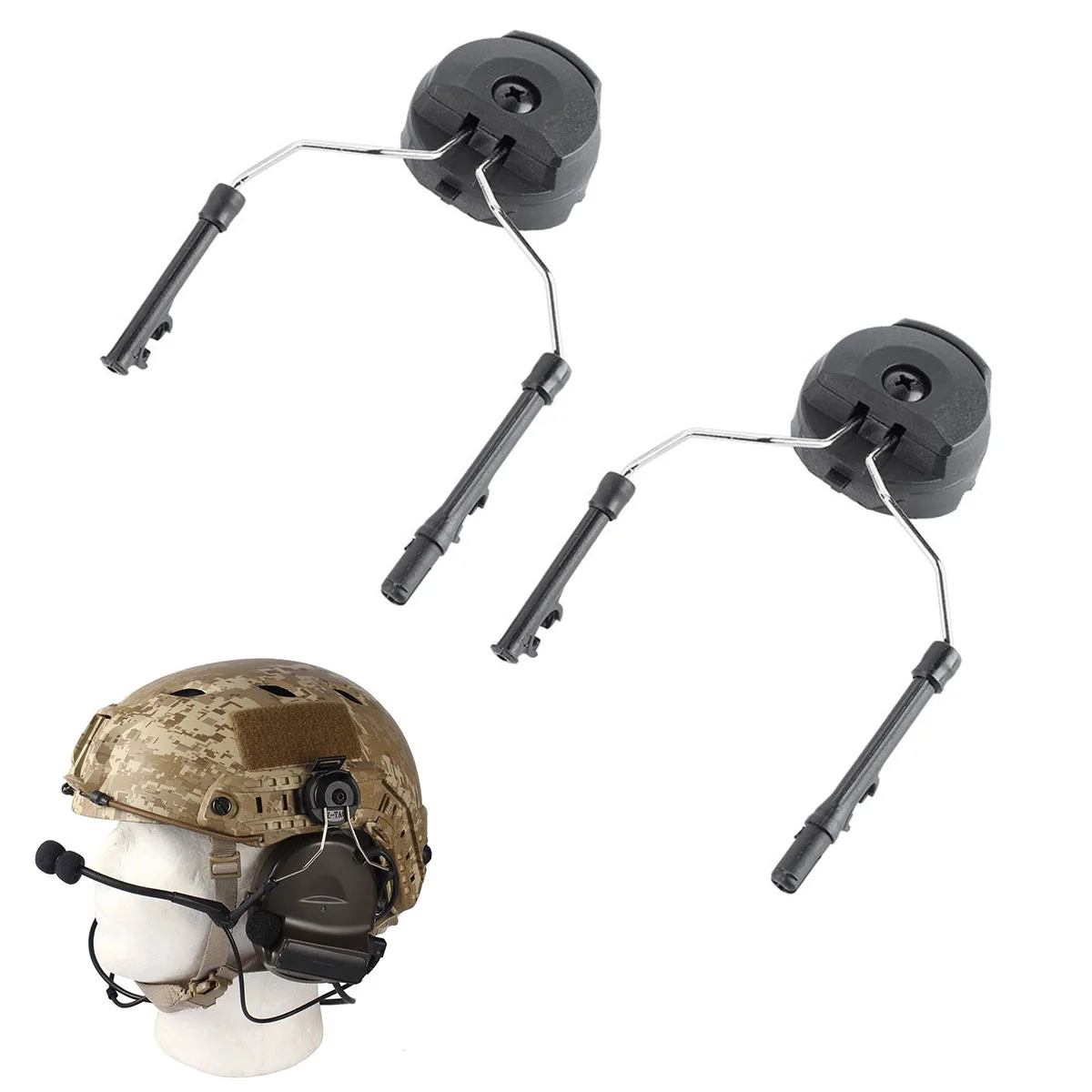 Peltor Comtac ARC Adapter/Tactical Helmet Rail Suspension Headset Support US