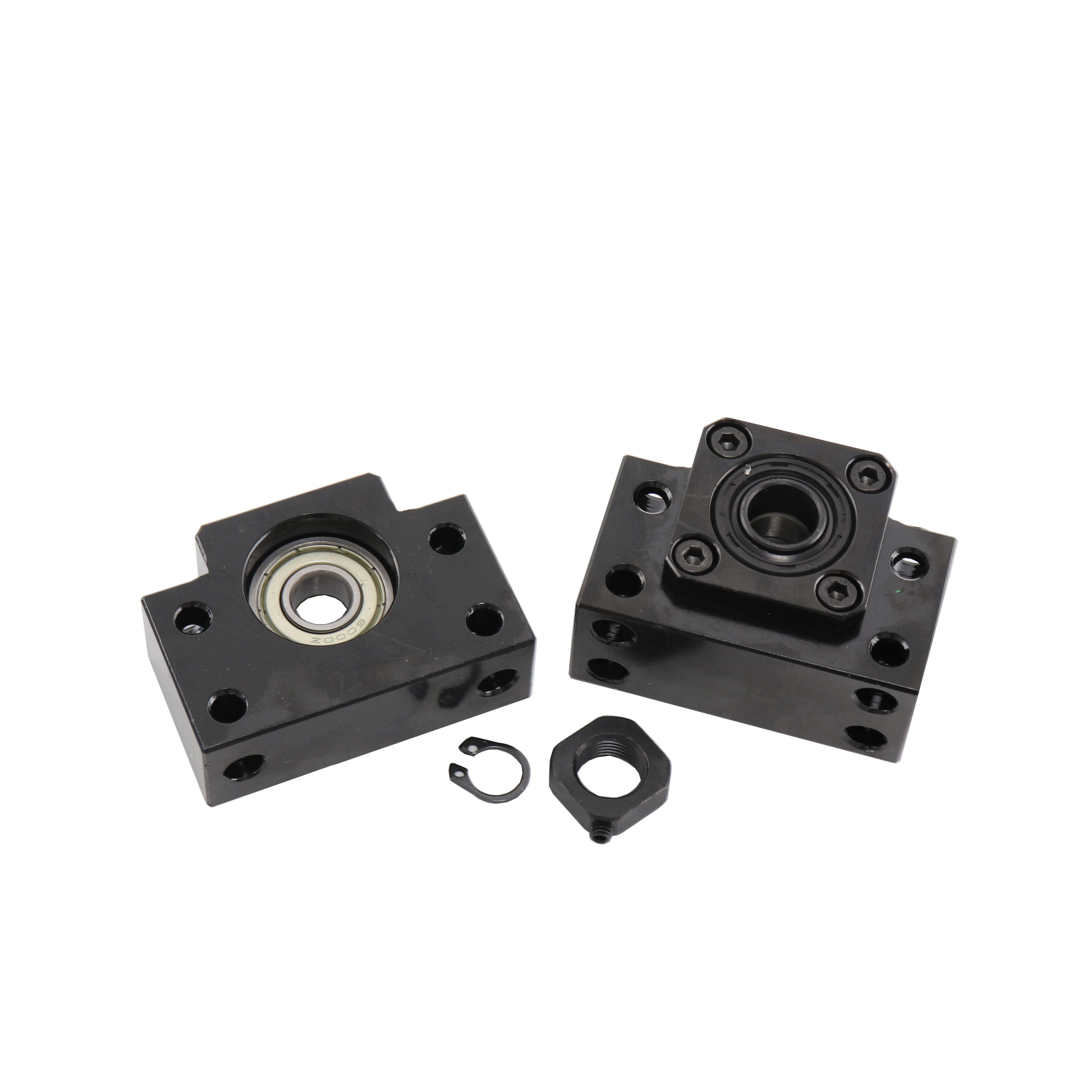 用于滚珠螺丝的支撑座bk/bf10固定座螺钉轴承座支撑单元,用于滚珠螺丝