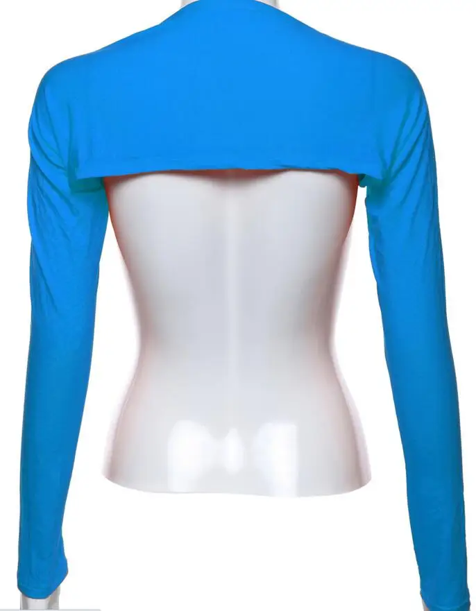 

WIIPU Fashion Women's Soft One Piece Long Sleeved Elastic Modal Arm Warm Cover Shrug Hijab Tops Muslim Clothes