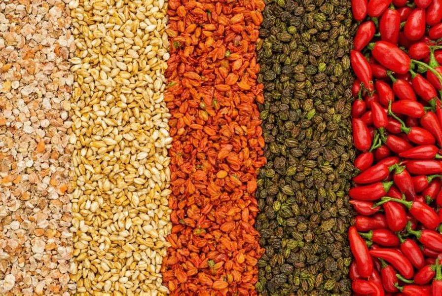 Spicy level chart comparing popular chili peppers