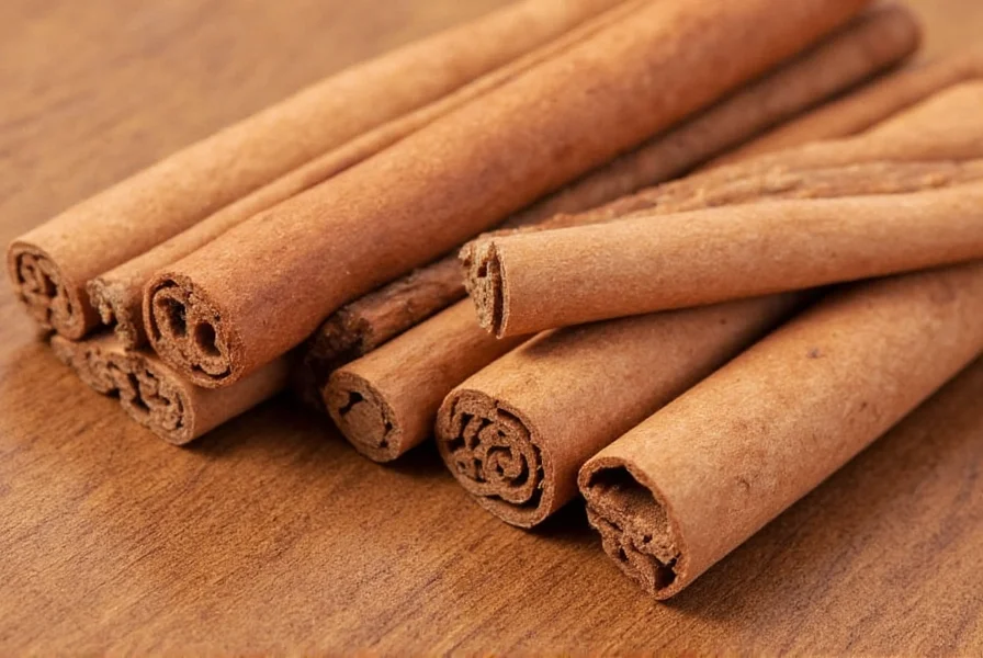 Coffee grinder with cinnamon sticks and freshly ground cinnamon powder