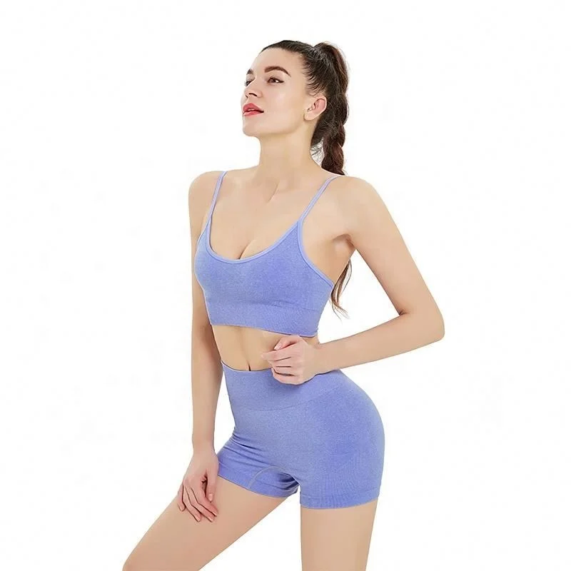 

Ptsports women fitness yoga seamless shorts sexy workout sportswear for women, Blue,yellow,purple,green,grey