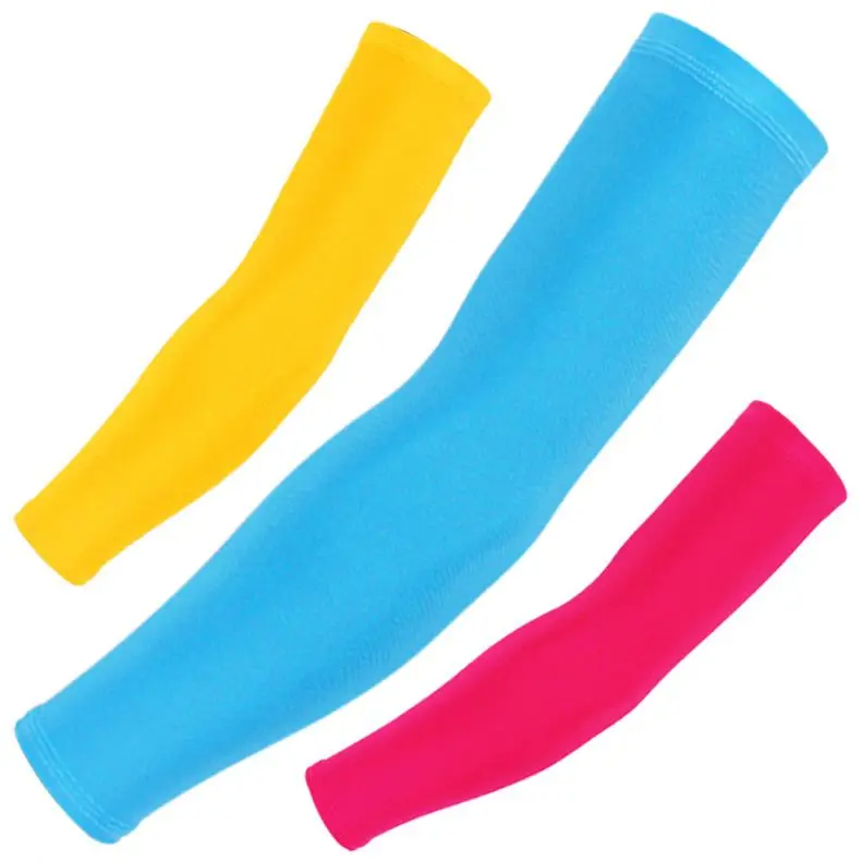 

Basketball arm guard silicone anti-skid elbow guard wrist sunscreen ice silk sleeves extended riding sleeves, 10 colors