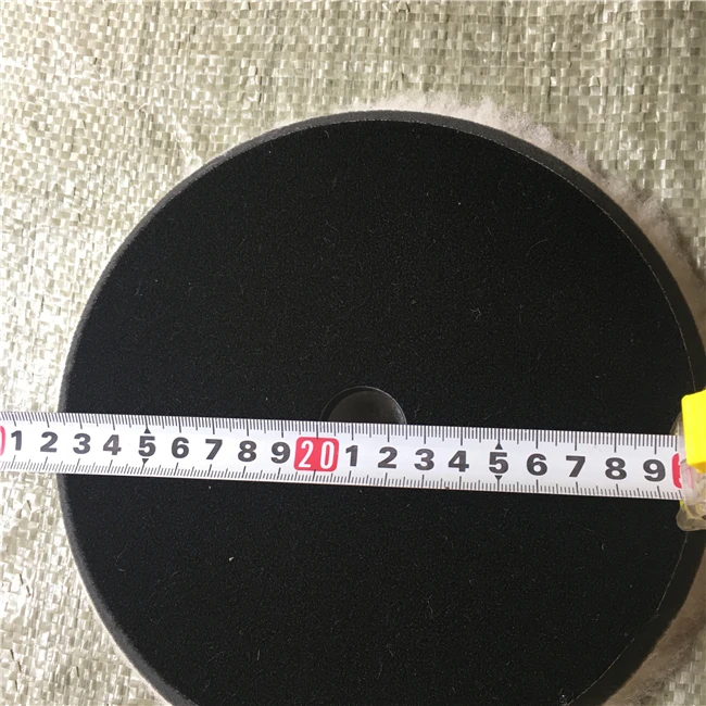 

5 Inches Hook&Loop Abrasive Polisher waxing wool pad With Hard Plate