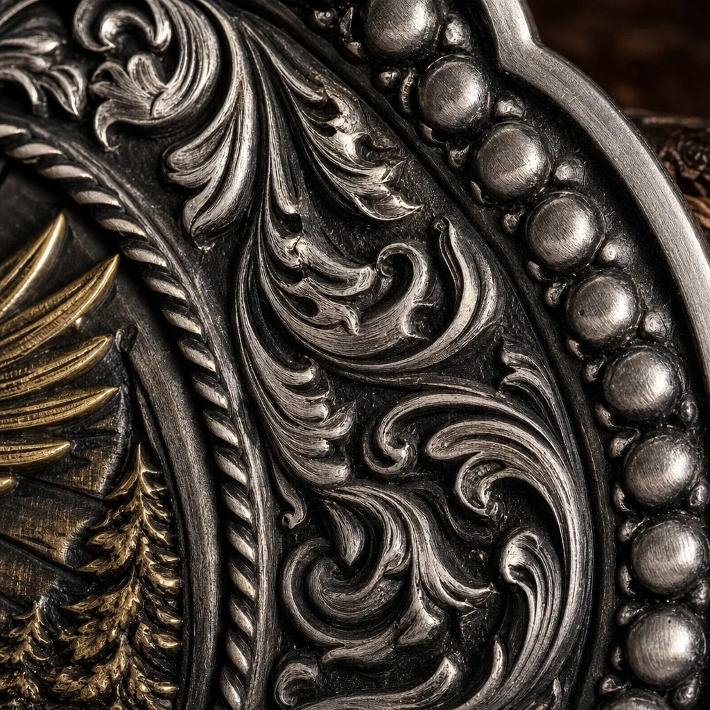 Ultra-Macro Oxidized Silver Leaf Texture