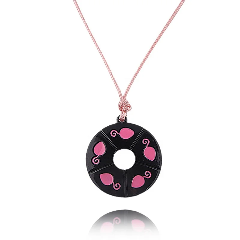 

Wholesale Anime Jewelry Necklace Fashion Accessories Cute Pink Girl Gift Simple Ladybug Cat Noir Necklace