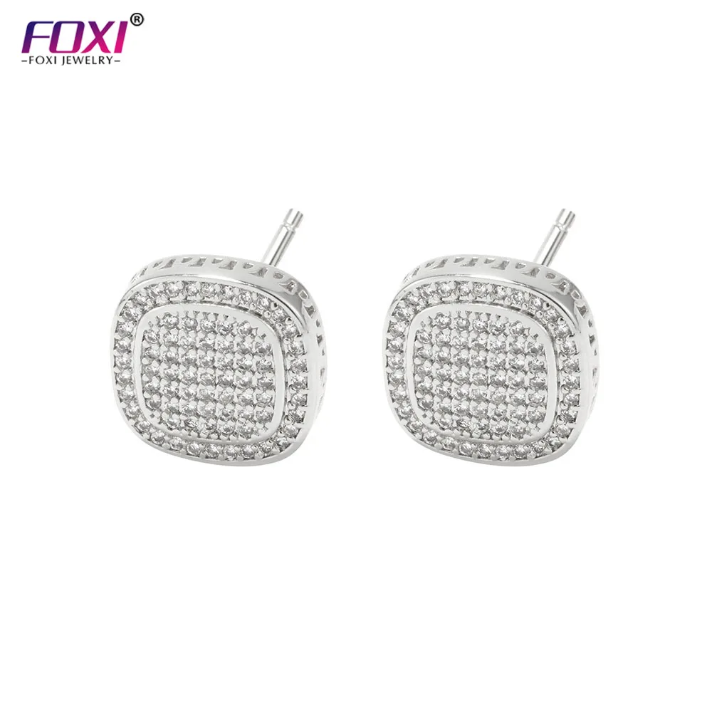 

New Model Iced Out 18k Plated Pold Ear Rings Design For Man Earrings