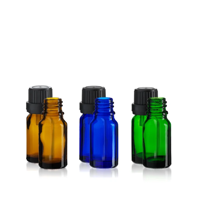 2 Oz Amber Tincture Essential Oil Glass Bottle With Black Dropper