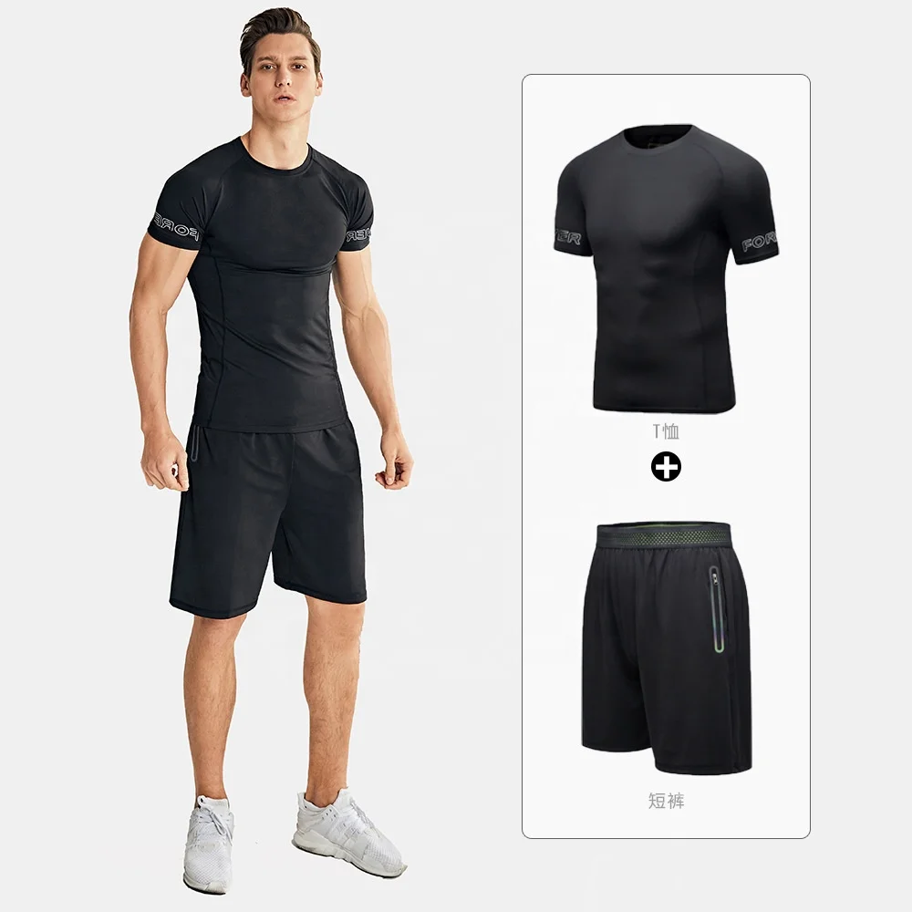 

mens sportswear men gym t shirt gym clothes plus size activewear