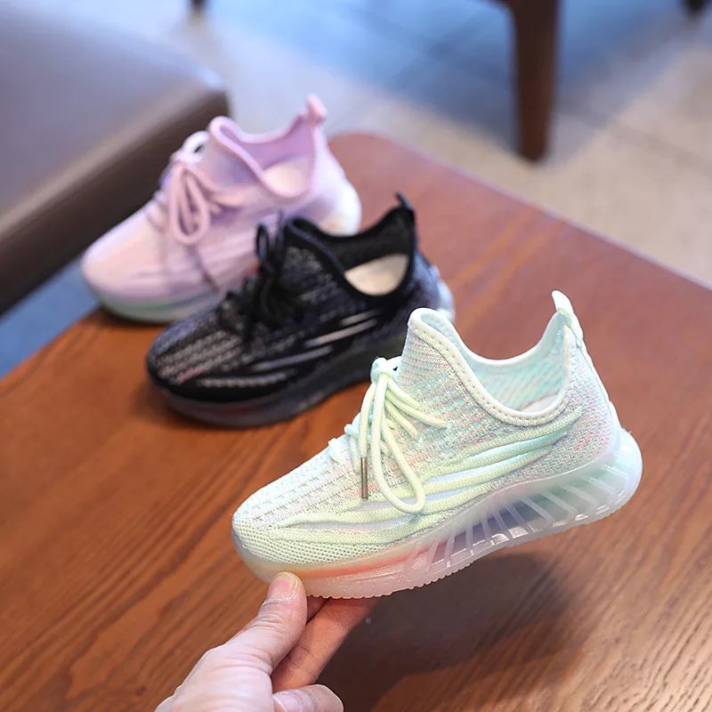 

Spring 2021 New Children's Shoes Breathable Mesh Sneakers Baby Casual Shoes For Boys And Girls