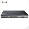 16 Gigabit PoE ports + 2 SFP ports Managed PoE Switch 25W PoE power per port 440W in total