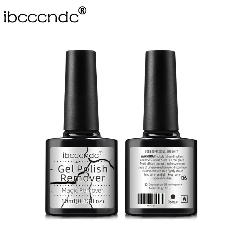 

10ml Magic Nail Burst Gel Nail Polish Remover Healthy Gel Polish Remover 3min Fast Soak Off UV Nail Polish Gel Cleaner, Transparent