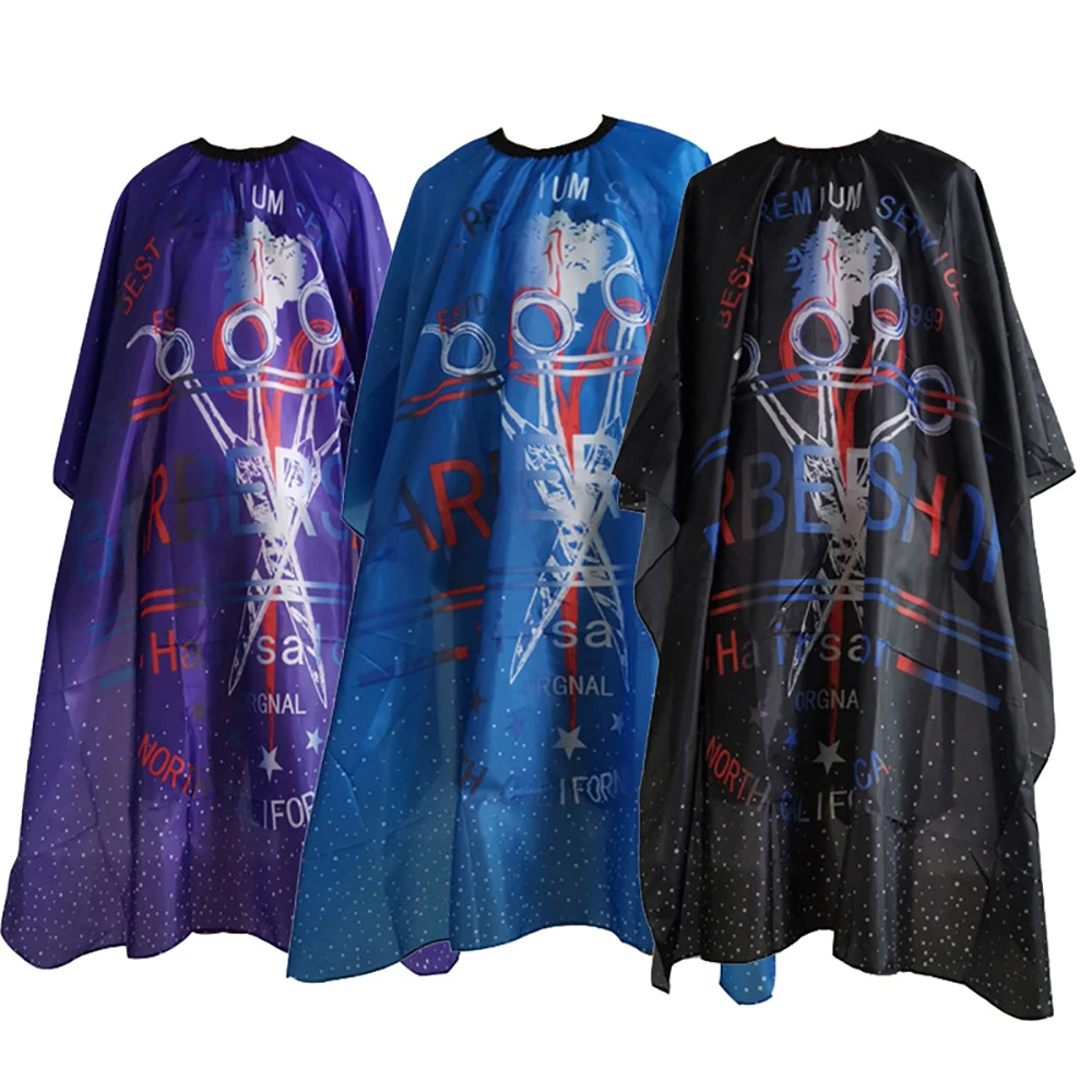 

China Wholesale OEM Service Hairdressing Cape Waterproof Hair Cutting Hairstylist Custom Apron, Picture
