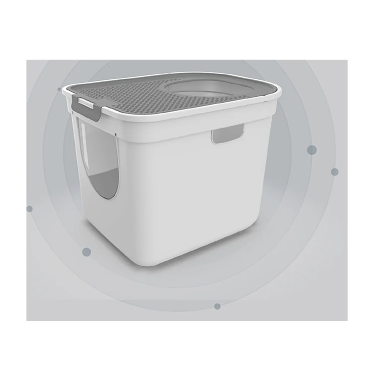 

Factory Directly Anti Splash Cat Sandbox Big Flip Litter Box For Cats Toilet