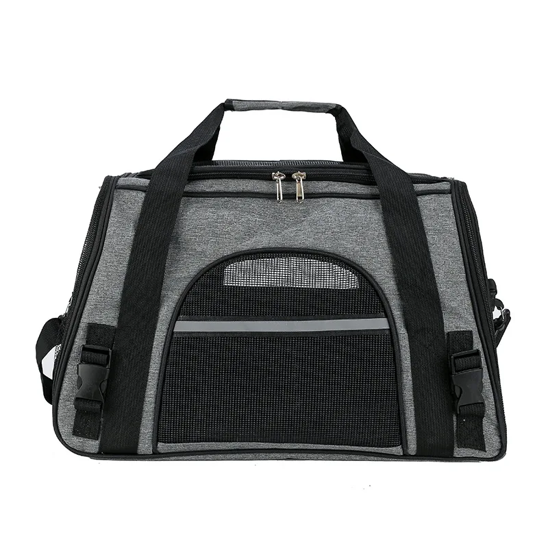 

Factory wholesale breathable pet dog cat carrier bag, Dark grey, light grey