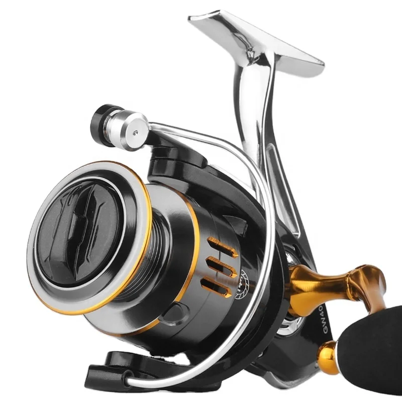 

Factory wholesale Metal Nogaps 5.2:1 Spinning Reel 7000 Fishing Reel Spinning for freshwater, Gold and silver