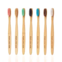 

Hot selling Environmental high quality rainbow bamboo toothbrush