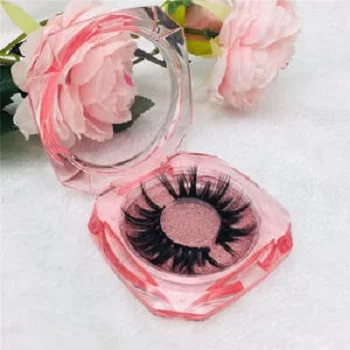 

Private label eyelash packaging box wholesale lashes mink lash 3d 25mm mink eyelashes, Black