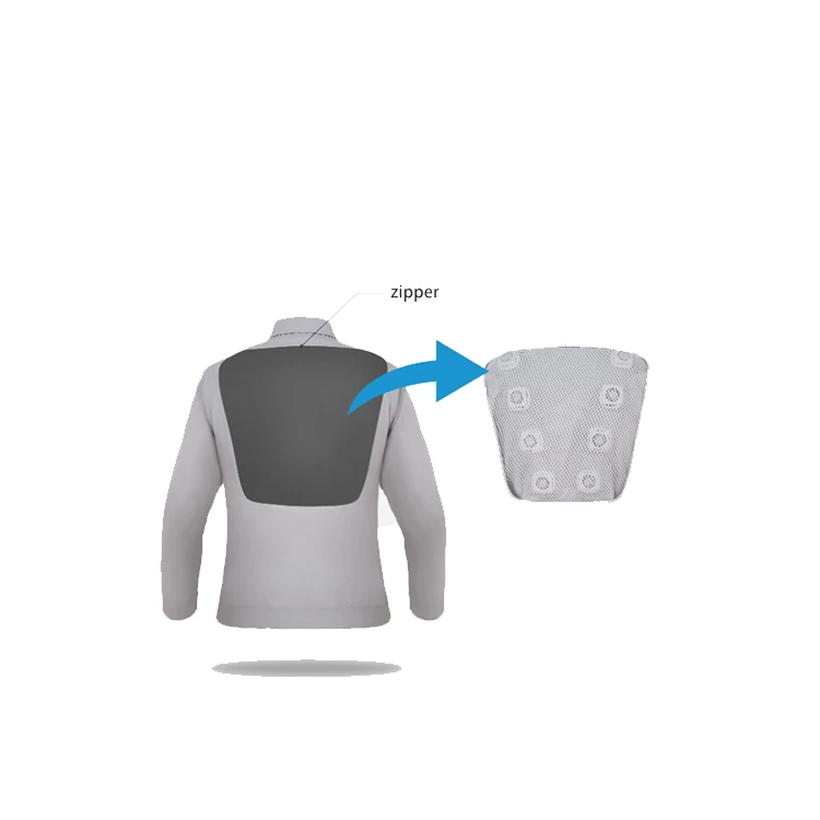 
Factory sale various widely used qiyi cool air conditioner clothes jackets with lithium battery 