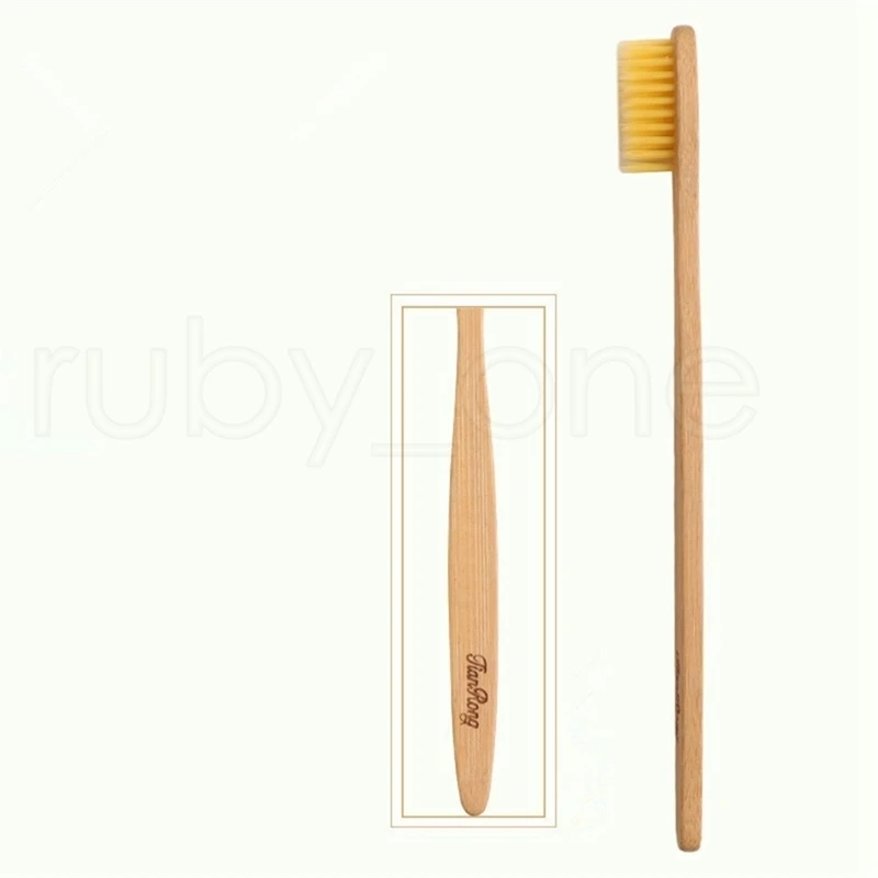 

Natural Bamboo Toothbrush Wood Toothbrush Bamboo Soft Bristles Natural Eco Bamboo Fibre Wooden Handle Toothbrush For Adults
