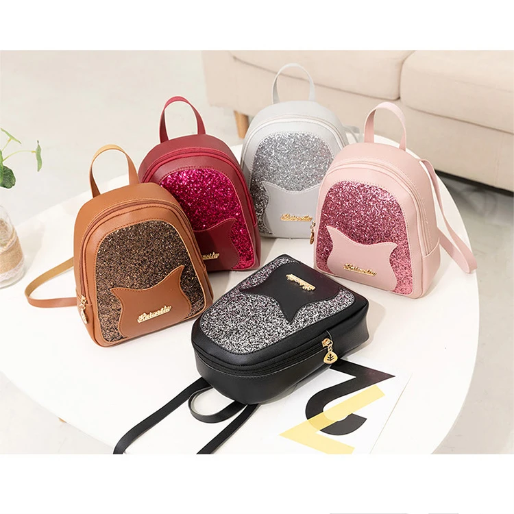 Osgoodway2 New fashion colorful cat mini messenger small bag women leather backpack