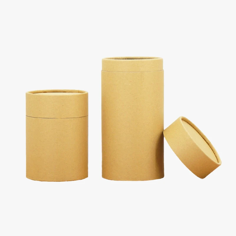 Wholesale Custom Kraft Paperboard Cardboard Tube Packaging Food Grade Airtight Aluminum Coffee Tea Carton for Vodka Storage