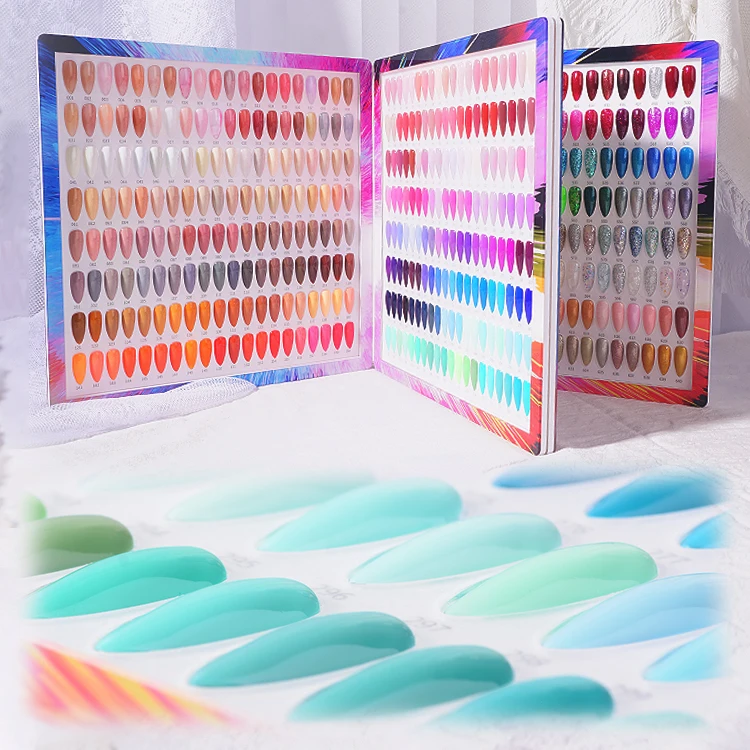 

RS Nailpolish Color Display UV Gel Manufacturer NEW 640 Three Step Gel Polish Color Book