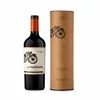 High End Eco Friendly Christmas Gift Wine Bottle Packaging Cardboard Cylinder Coated Paper Boxes With Metal Lids