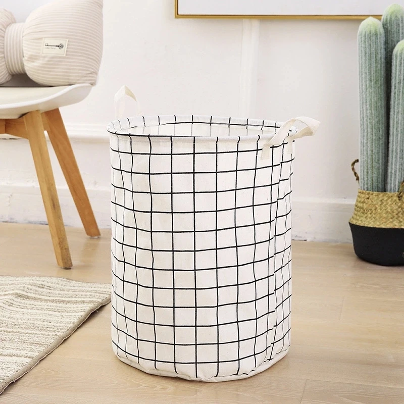

Customized Large capacity Round Cotton Storage Collapsible Laundry Hamper with colorful designs, Colourful