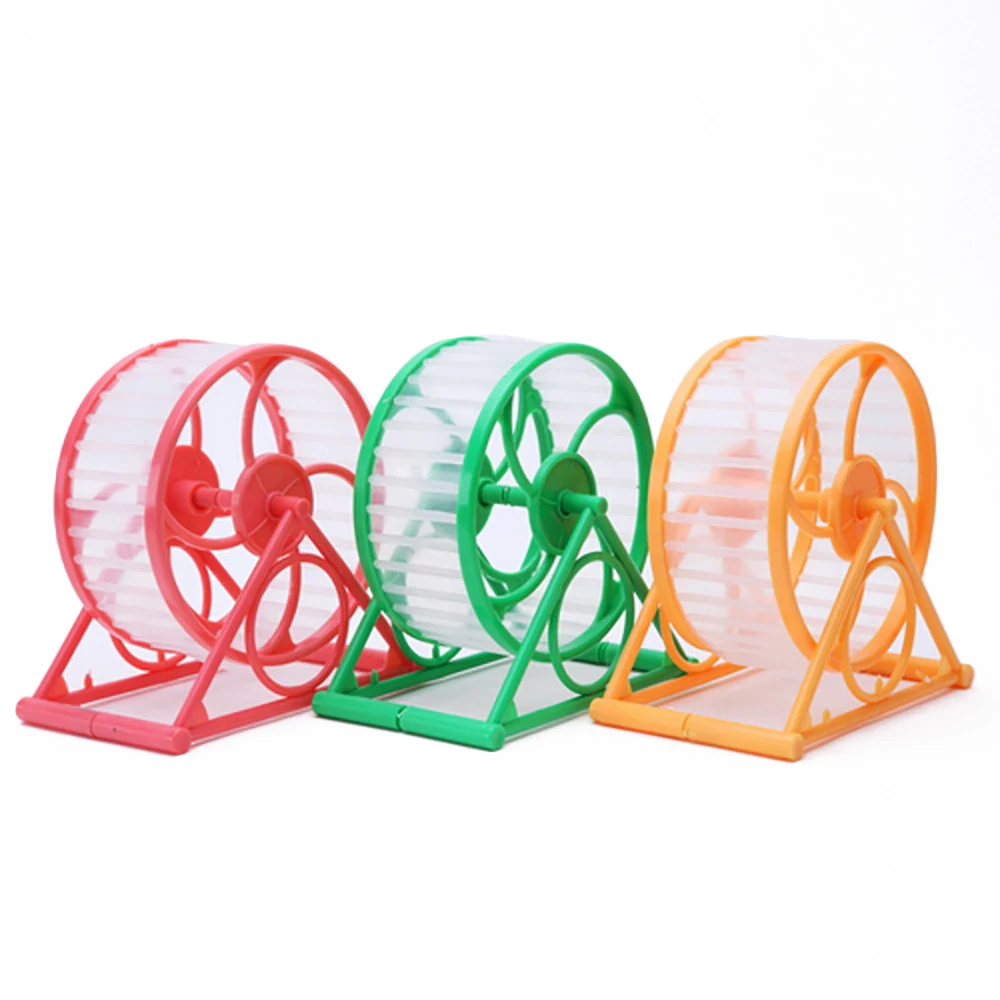 

Hot Sale Pet Small Animals Hamster Running Wheel Cage Running Exercise Tool Toy Mouse Running Disc Toy Cage Accessories 1 Pcs, Random