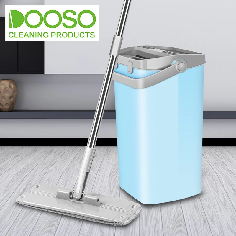 

flat squeeze mop and bucket hand-free wringing floor cleaning mop wet or dry usage magic mop, Purple or customized colors