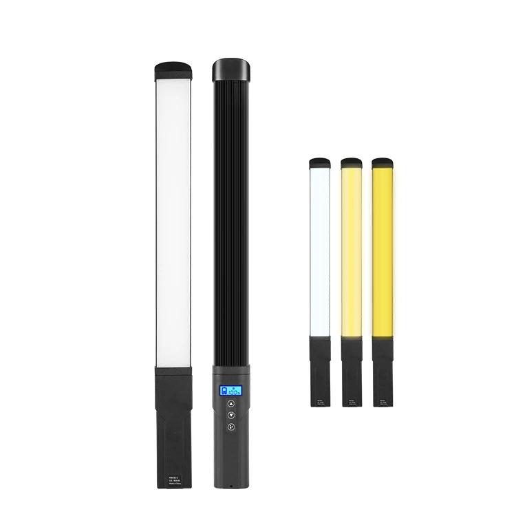 

Kinscoter 3000k-6000k Portable Stick Light Rechargeable Warm Cold Colorful Rgb Photography Fill Light