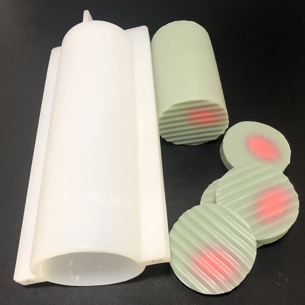 

1KG 1000ml custom silicone soap molds Rounded Hand Soap Tube Model Silicone Mold Long Cylinder Cold Process Soap, White or any customized pantone color