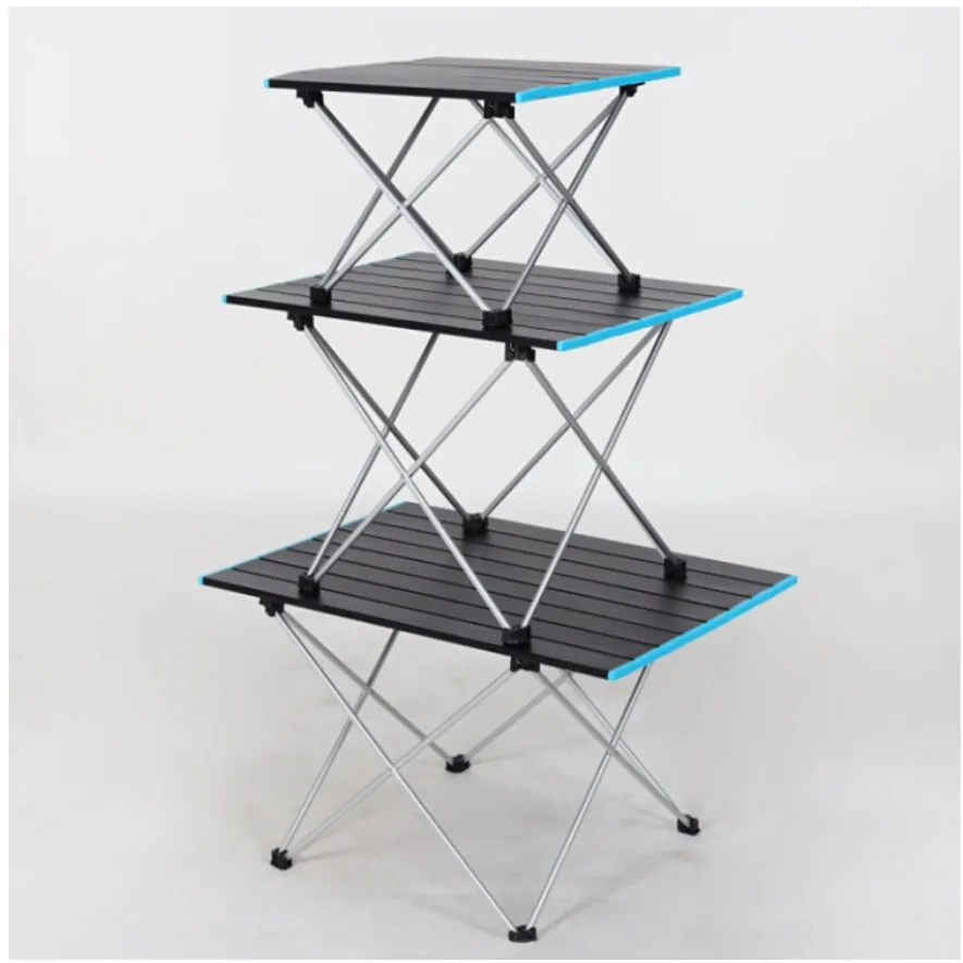 

Roll up Ultralight Aluminum Frame Portable Folding Outdoor Camping Desk Camping Table for Outdoor Picnic Party BBQ barbecue