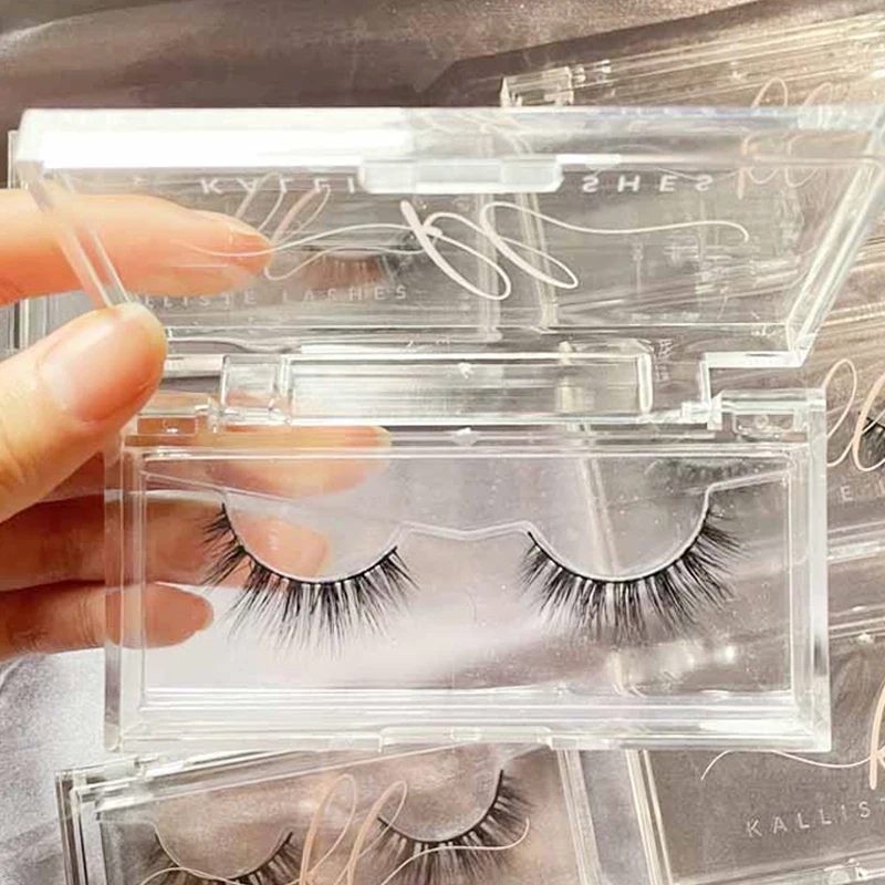 

100% mink full strip bottom lashes bulk eyelashes customized fluffy natural 3d mink eyelash cases packaging vendor, Natural black