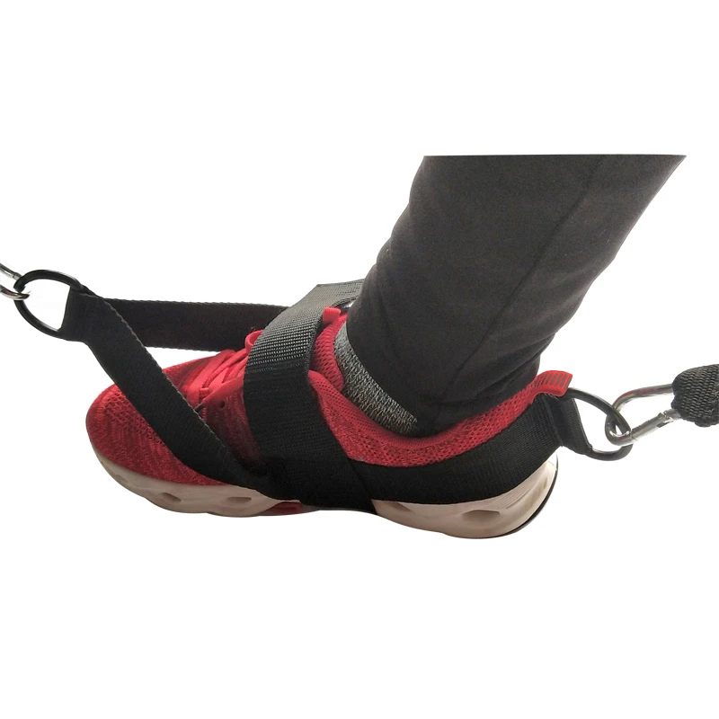 

customized Wholesale High Quality Ankle Straps For Cable Machines, Black/rose red